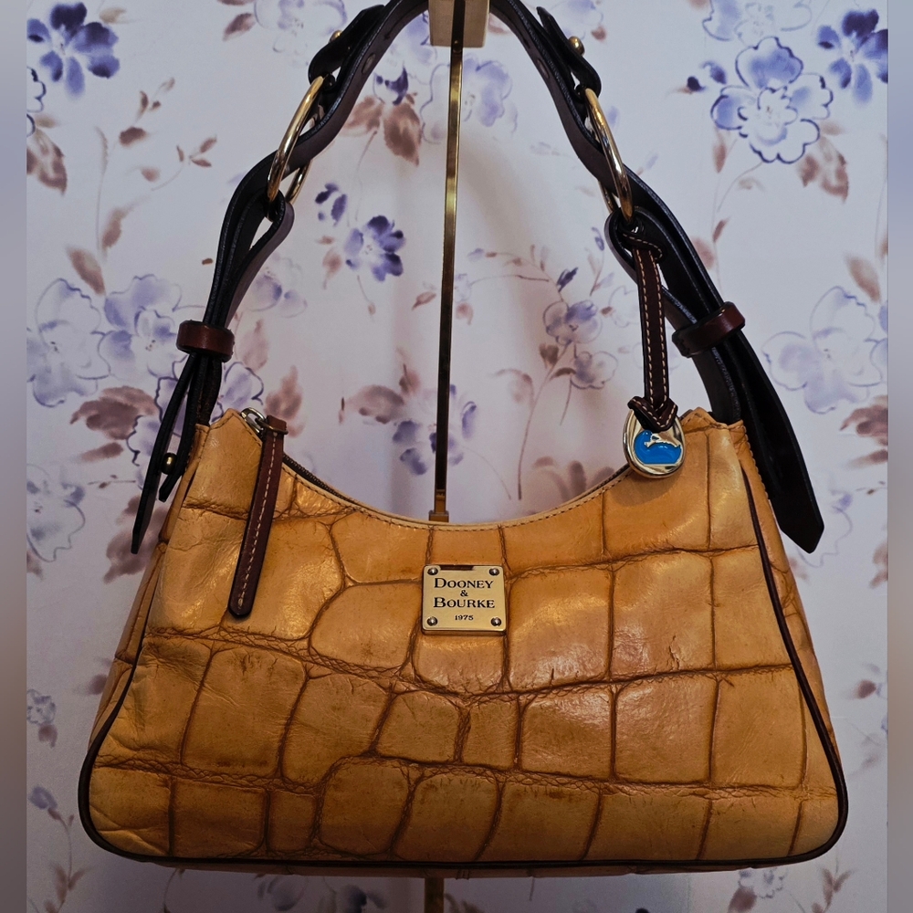 Dooney & Bourke Croc-Embossed Leather Shoulder Bag